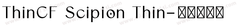 ThinCF Scipion Thin字体转换